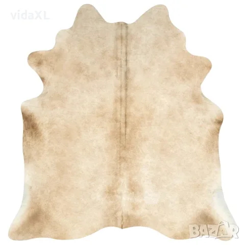 vidaXL Килим от волска кожа, 150x170 см, бежов, снимка 6 - Килими - 56146511