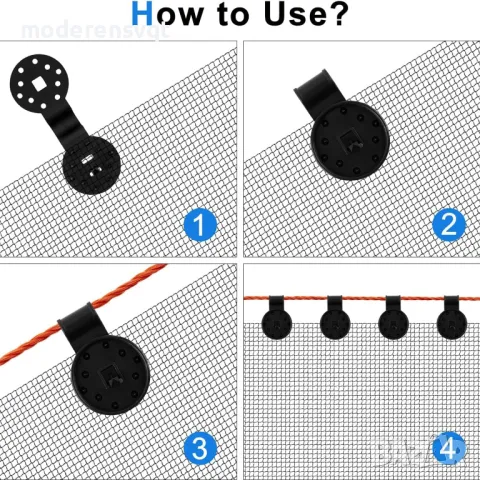 Щипки за опъване на мрежа 20бр, снимка 7 - Други - 50287052
