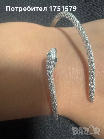 Нова сребърна гривна , снимка 8 - Гривни - 52142448