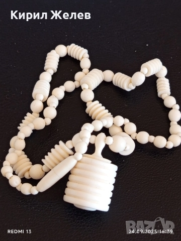 Винтидж гердан от кости ВИЕТНАМ много красив стилен 57398, снимка 5 - Колиета, медальони, синджири - 51823223