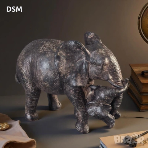 Нова Фигура за Декорация Слон - Статуетка Слончета - 2 Варианта