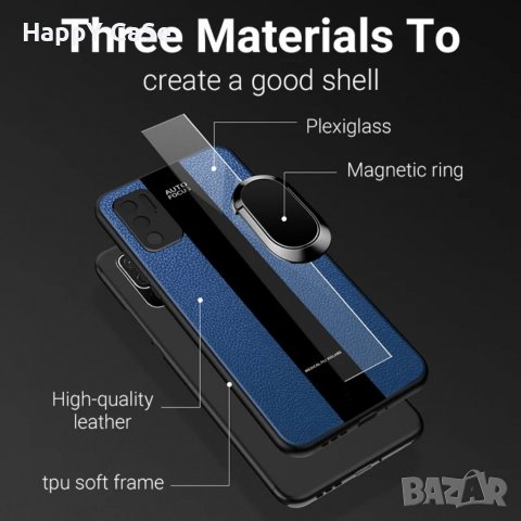 Xiaomi Poco X4 Pro / X3 Pro / M3 Pro 5G / X3 GT / PORSCHE Кожен кейс калъф гръб с пръстен, снимка 5 - Калъфи, кейсове - 34660994