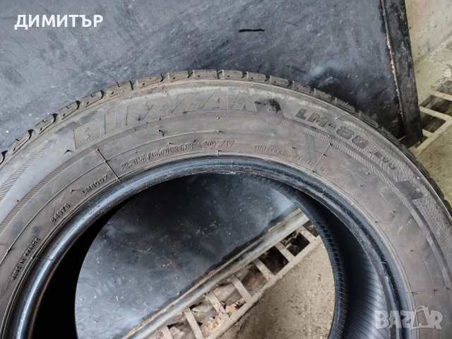 4бр.зимни гуми BRIDGESTONE 235 60 18 DOT19 цена за брой, снимка 6 - Гуми и джанти - 52347674