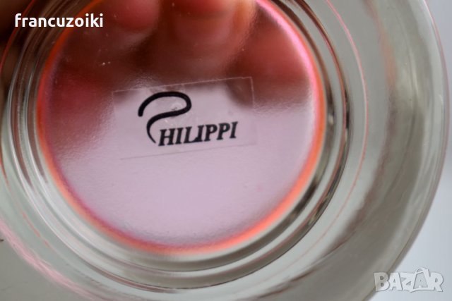 Philippi Комплект 2 бр Стъклен свещник поставка за чаена свещ, снимка 4 - Декорация за дома - 42260578