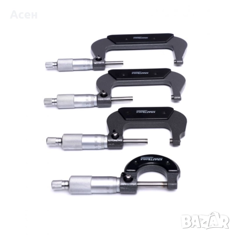 КОМПЛЕКТ МИКРОМЕТРИ 0-100 ММ , снимка 4 - Други машини и части - 51838594