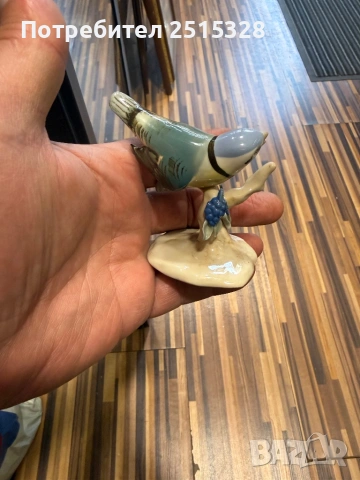 порцеланова фигура птичка Royal Dux, снимка 2 - Антикварни и старинни предмети - 53882710