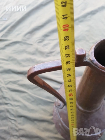 Османски бакърен ибрик гюм чайник, снимка 6 - Антикварни и старинни предмети - 53927379