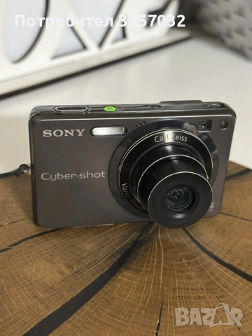 Ретро фотоапарат Sony Cyber-shot DSC-W300 (Титаниев корпус) – Пълен комплект 