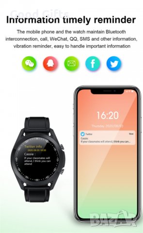 Смарт часовник G33 Пулс, Кръвно налягане, снимка 5 - Смарт часовници - 38096865