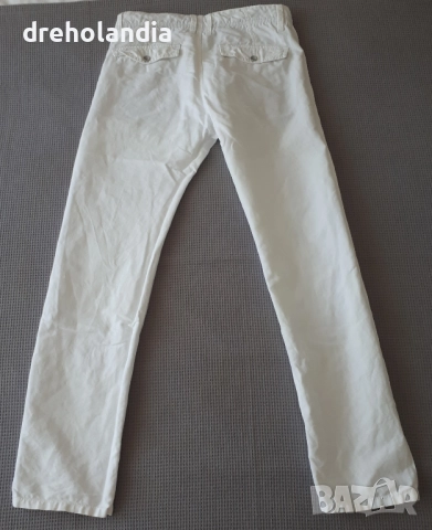 Бял панталон - лен и памук – Esprit – 30/34 , снимка 2 - Панталони - 51810989