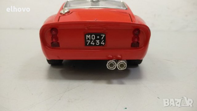 Метална количка Ferrari GTO(1962) Burago 1:18, снимка 4 - Колекции - 34366490