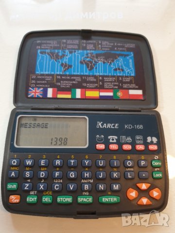 Karce Electronic Databank Kd-168 Vintage Retro Boxed+подарък нова батерия