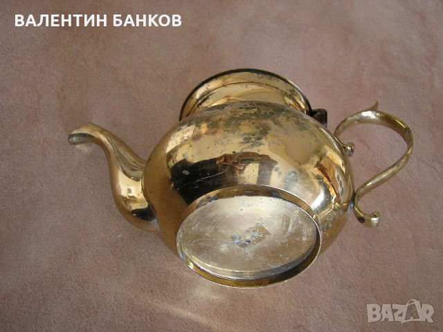  Белгийски декоративен бронзов чайник , снимка 5 - Други - 35658259