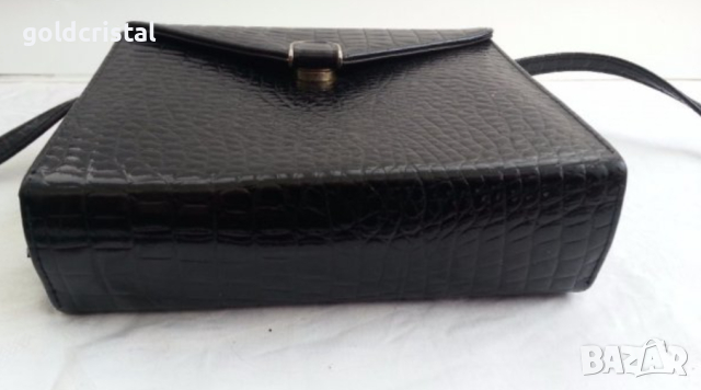 ретро черна лачена чанта , снимка 4 - Антикварни и старинни предмети - 12961631