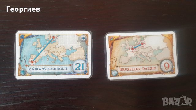 Ticket to Ride Europe всички карти с маршрути , снимка 2 - Настолни игри - 31782212