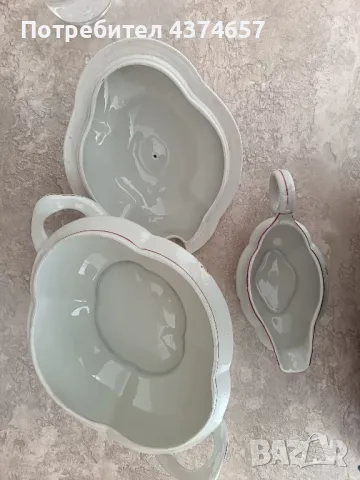 Порцеланов супник и сосиера, снимка 4 - Сервизи - 49411452