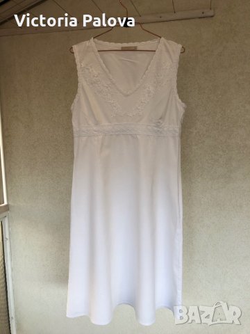 Красива бяла рокля FRANSA, снимка 12 - Рокли - 29559983