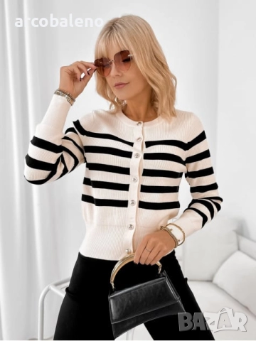 Дамски елегантен пуловер с копчета MARTINIQUE, 2цвята , снимка 5 - Блузи с дълъг ръкав и пуловери - 51855197