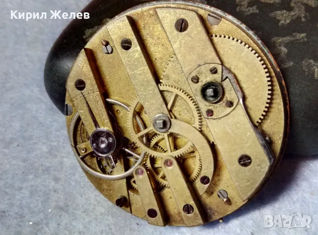 МЕХАНИЗЪМ от РЯДЪК СТАР ШВЕЙЦАРСКИ ДЖОБЕН ЧАСОВНИК с ПОРЦЕЛАНОВ РИМСКИ ЦИФЕРБЛАТ 49638