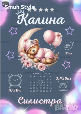 Бебешка визитка в рамка - Част 2, снимка 12 - Други - 47763926