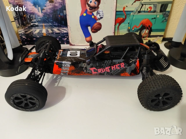 RC кола Crusher Race Buggy 2WD, 1:10, скорост 40 км/ч, 415x265x135мм