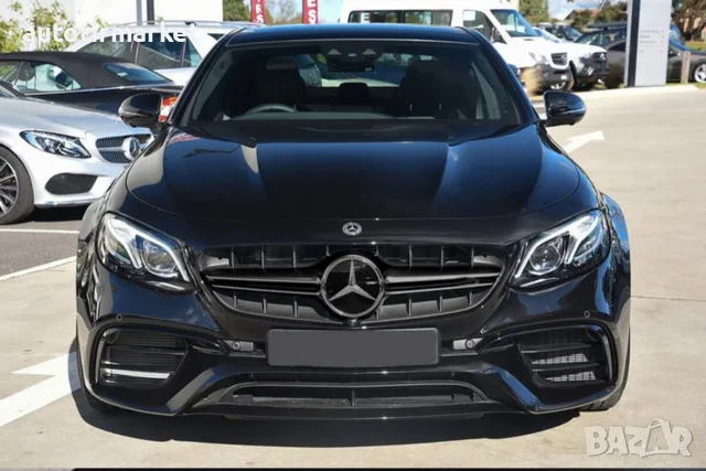 Черен лак решетка тип E63 AMG за Mercedes E класа, снимка 3 - Аксесоари и консумативи - 56053666