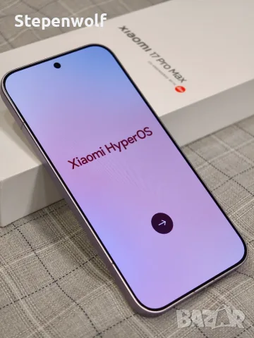 Нов Xiaomi 17  Pro Max 16/512 лилав - 6.9" + 2.9" OLED, Leica 3x50mpx; 7500mAh 100w
