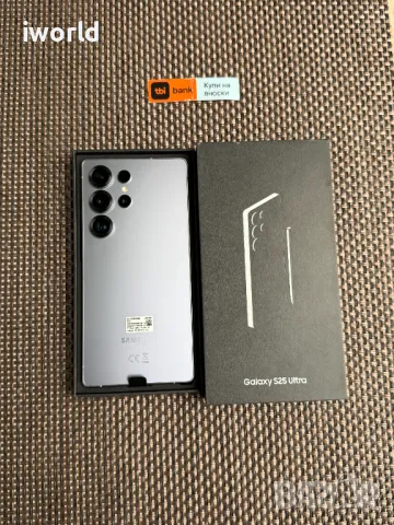 НОВ❗️ SAMSUNG S25 ULTRA ❗️Лизинг от 70лв/м❗️ Silverblue 12/256gb ГАРАНЦИЯ❗️, снимка 1