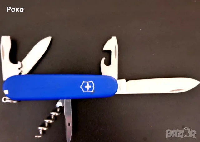 Оригинален швейцарски нож Victorinox Spartan (91 мм) – Син, произведен в Швейцария