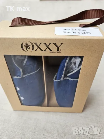НОВИ бебешки обувки за прохождане от естествена кожа OXXY - р. 18
