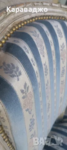 Старинно Кресло Луи XVI, снимка 7 - Дивани и мека мебел - 49956724