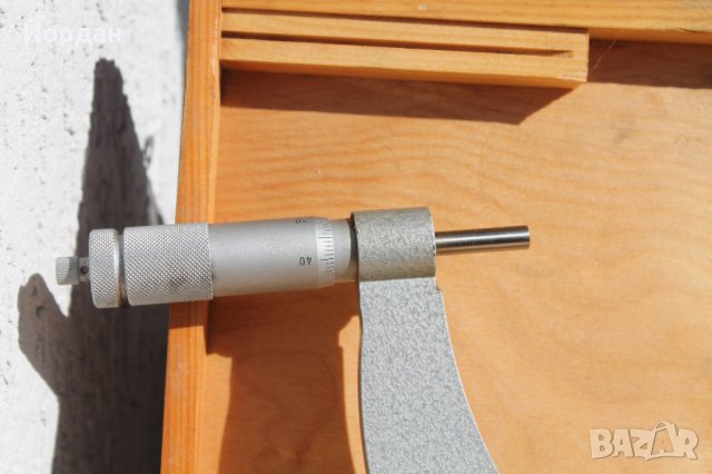Немски микрометрър , снимка 2 - Шублери - 38178279