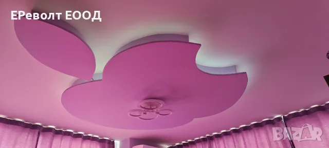 ОСВЕТЛЕНИЕ С ЧЕТИРИЦВЕТНА LED ЛЕНТА НА ФИГУРИ ОТ ГИПСОКАРТОН 01 - ЕРеволт ЕООД, снимка 4 - Електро услуги - 55890963