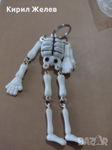 Ключодържател човешки скелет материал пластмаса аксесоар за декориране - 18614, снимка 2 - Други - 31240367