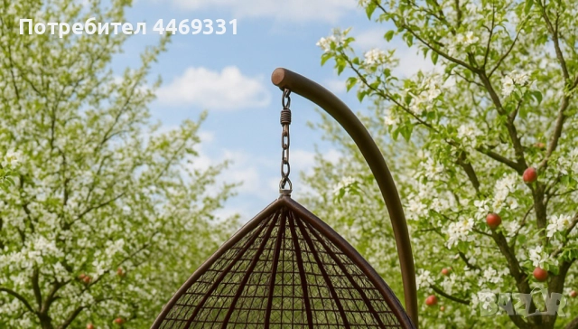 Градинска висяща люлка тип гнездо,яйце–Промоция!, снимка 2 - Възглавници - 52375521