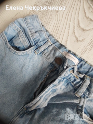 Дънки с висока талия, размер С, снимка 4 - Дънки - 54217064