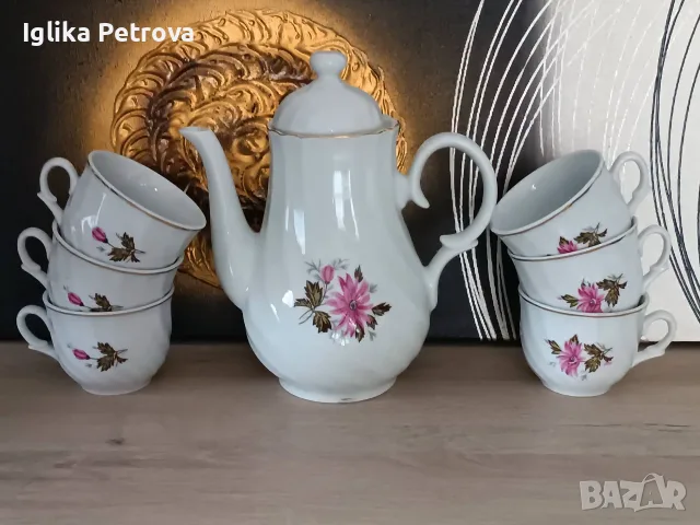 Ретро винтидж сервиз Горски слез , снимка 6 - Антикварни и старинни предмети - 56144649