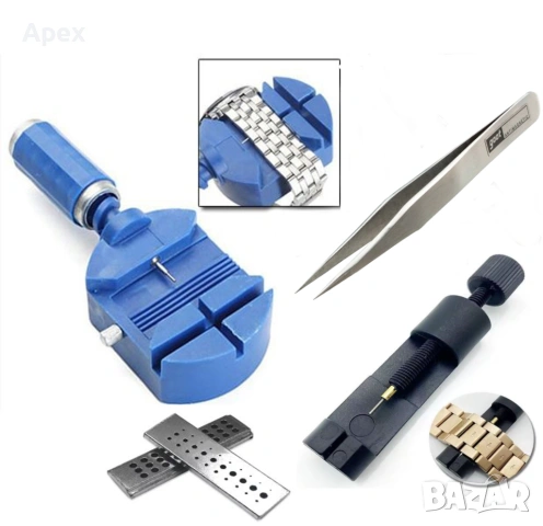 Професионален Часовникарски Инструмент за Скъсяване на Верижки и Гривни.Скъсяване Верижка наЧасовник, снимка 5 - Други инструменти - 54020936