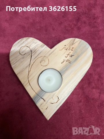 Свещник Сърце