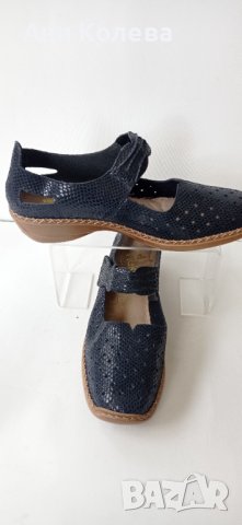 Нови немски на Rieker, 41/42 номер естествени, сини, снимка 2 - Дамски ежедневни обувки - 36986226