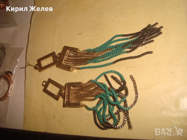 ПОЗЛАТЕНИ МАРКОВИ ВИНТИДЖ - АРТ ОБЕЦИ ТИП ВЕРИЖКИ 27767, снимка 3 - Обеци - 37719720