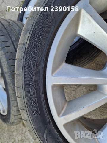 Алуминиеви джанти за Опел,Алфа Ромео 17' 5×110 65.1 ет35 с летни гуми, снимка 3 - Гуми и джанти - 54004761