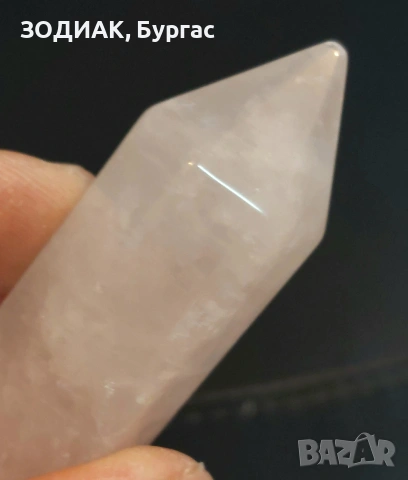 Обелиск РОЗОВ КВАРЦ - 60.5 гр, снимка 3 - Декорация за дома - 48741368