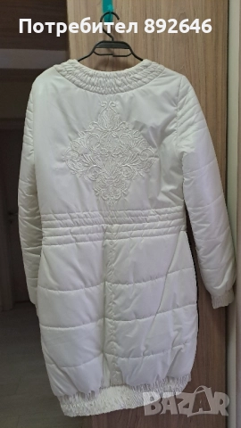 Дамско бяло яке, размер С/М