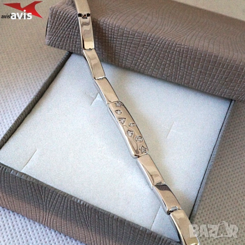 Гривна с платинено покритие 231088, снимка 2 - Колиета, медальони, синджири - 53095267