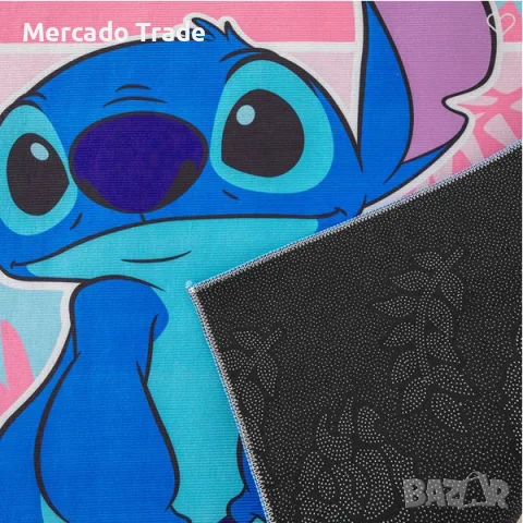 Детски декоративен килим Mercado Trade, Герой Stitch, 120x80см, снимка 2 - Мебели за детската стая - 56319232