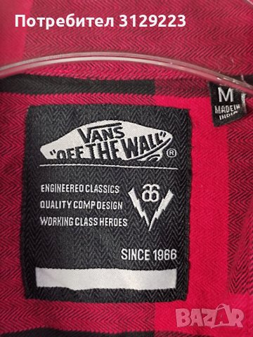 VANS shirt M, снимка 4 - Ризи - 39433222