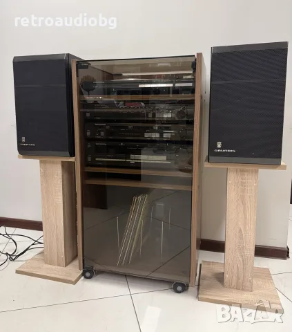 🔊Ретро аудио сет GRUNDIG - Усилвател, дек, тунер, грамофон , рак шкаф и колони🔉, снимка 4 - Аудиосистеми - 56023444
