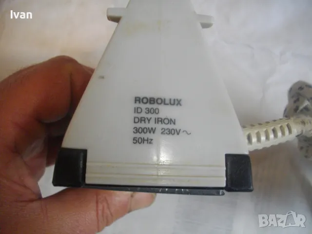 14см Х 6,5см МАЛКА ТУРИСТИЧЕСКА ЕЛЕКТРИЧЕСКА ЮТИЯ ОТЛИЧНА ROBOLUX ID300 TURBO PLUS, снимка 15 - Ютии - 48329119