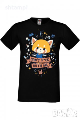 Мъжка тениска Aggretsuko 01,Анимация,игра,Празник,Повод,